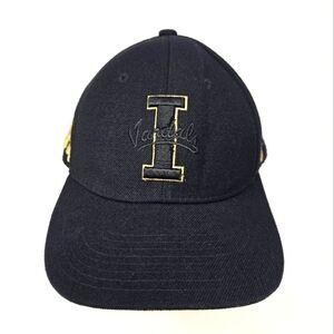 UNIVERSITY OF IDAHO VANDALS BLACK & GOLD FITTED BASEBALL HAT ZEPHYR MEN 7 1/8